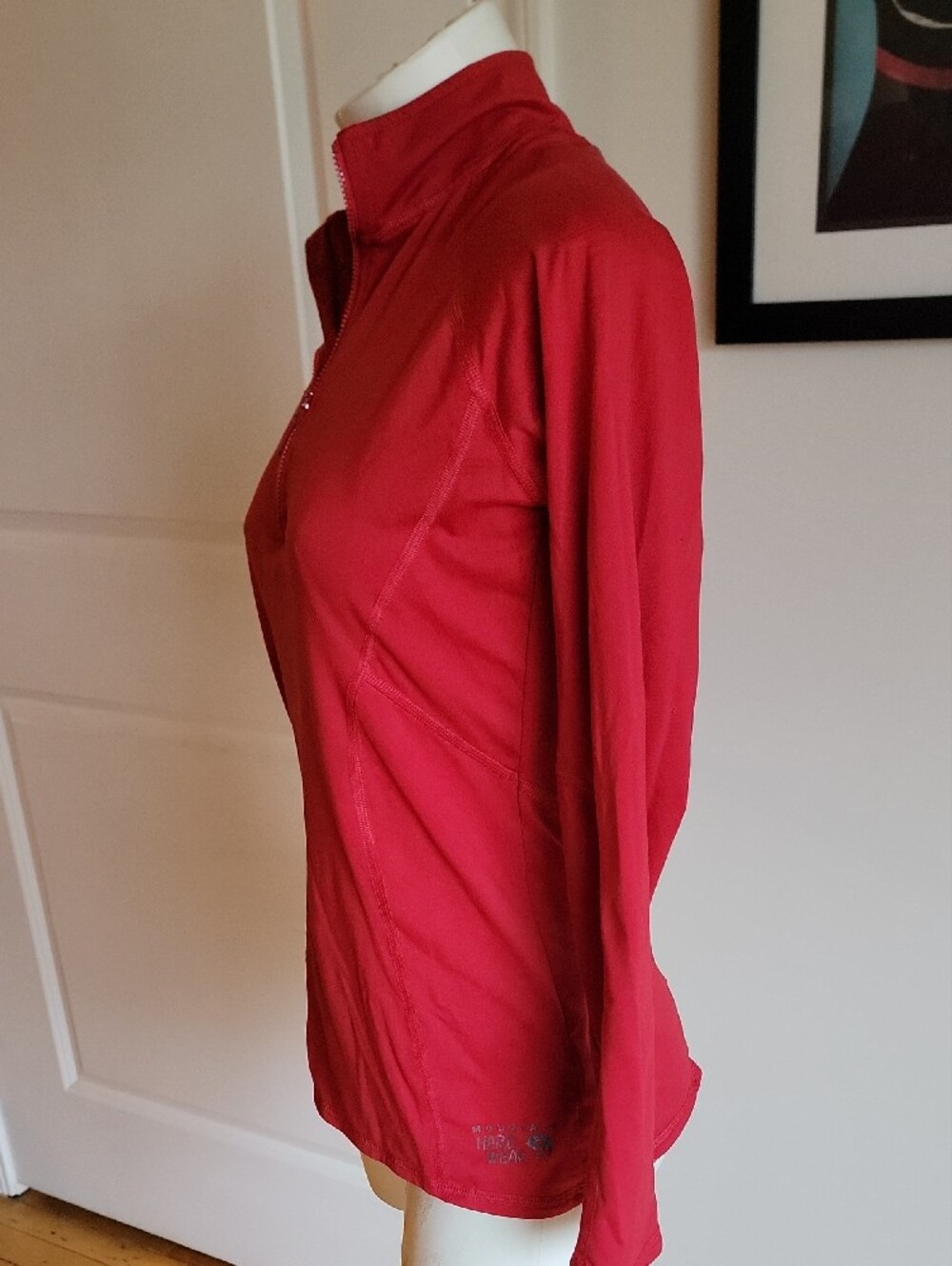 Mountain Hardwear Red Performance Technical Quarter Zip Pullover Small S - Picture 2 of 7